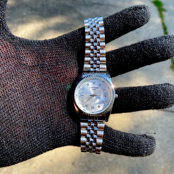 Brand New Men’s Silver Watch w Quartz - Picture 1 of 7